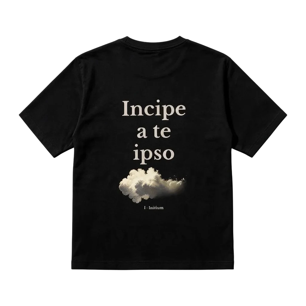 Incipe a te ipso, la primera prenda de Initium